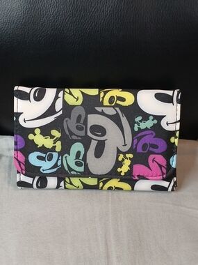 Colorful Disney Parks Mickey Print Nylon Clutch Wallet
